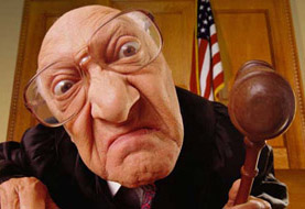 angry judge